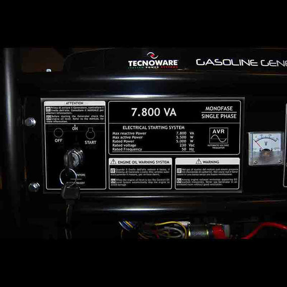 GASOLINE GENERATOR 7800VA front view