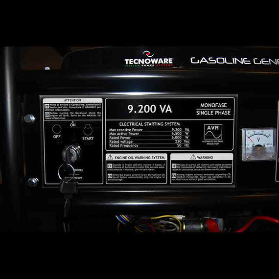 GASOLINE GENERATOR 9200VA front view