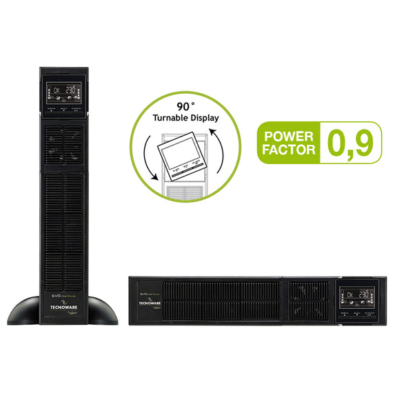 UPS EVO DSP PLUS 3600 RACK/TOWER standing and laying view